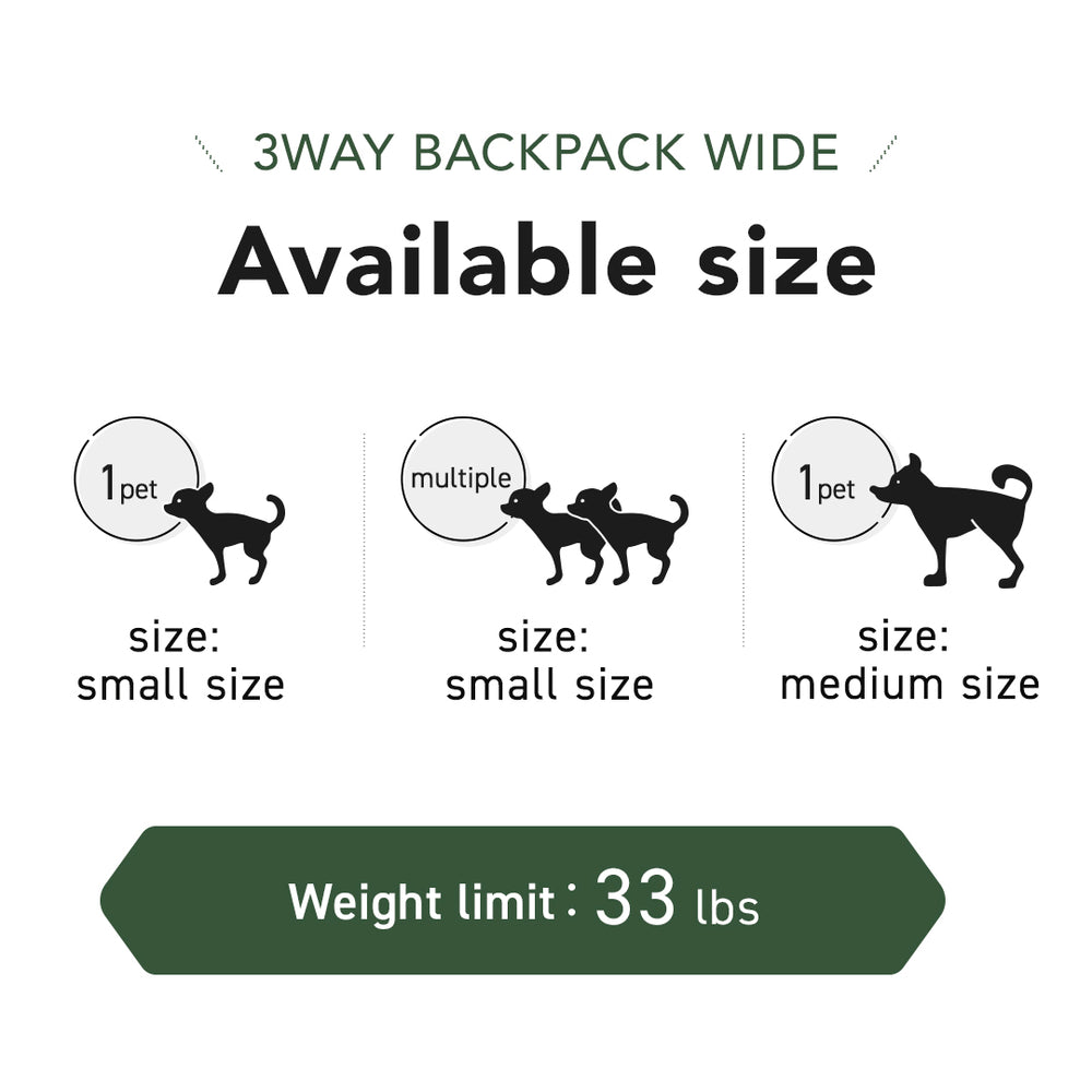 【新品】airbuggy for pet 3way backpack wide 3way Backpack Carrier - AIRBUGGY FOR PET | ペットカートの