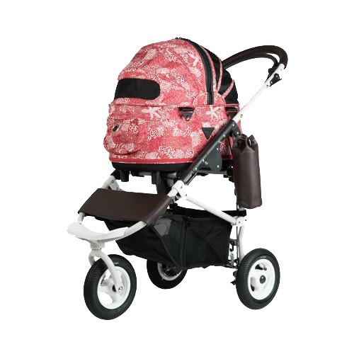 Dome 2 Brake Set IOLANI Red Black AIRBUGGY for Pet US Pet Carts Dog Carts 3 wheel strollers